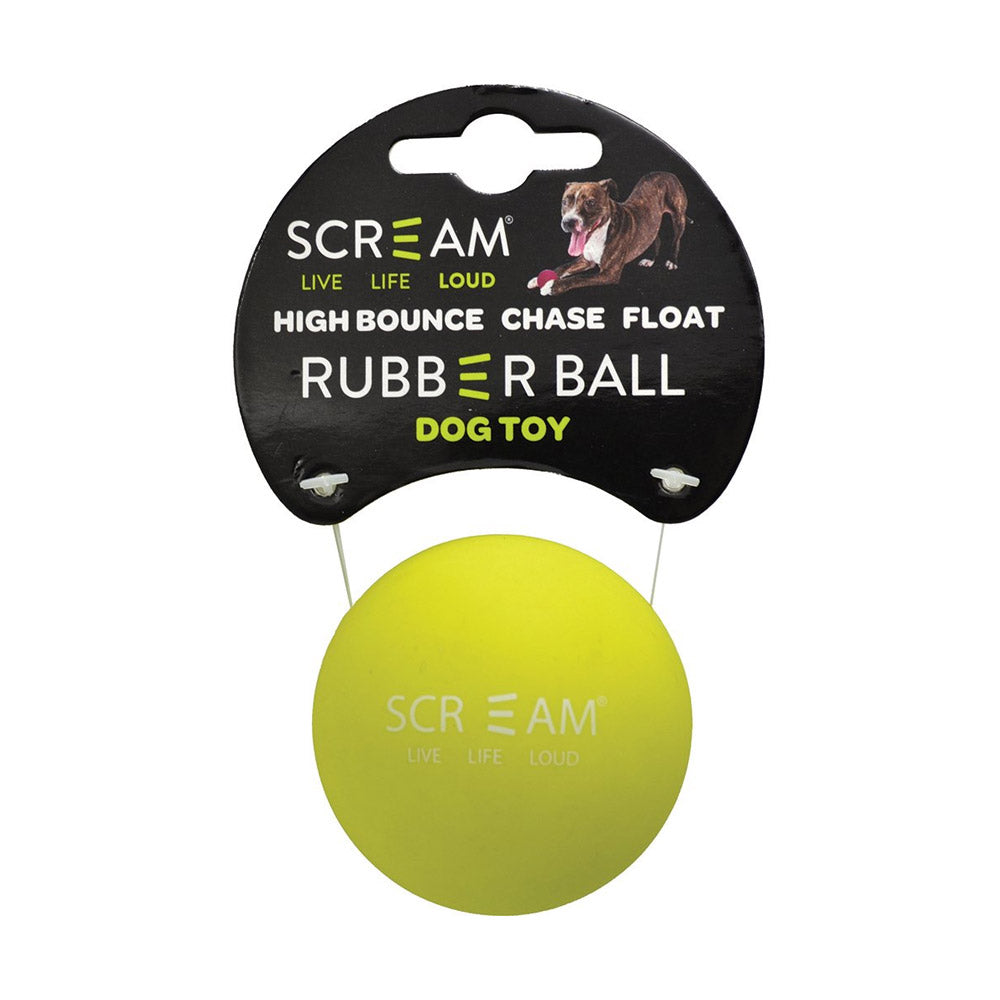 Scream Rubber Ball Dog Toy