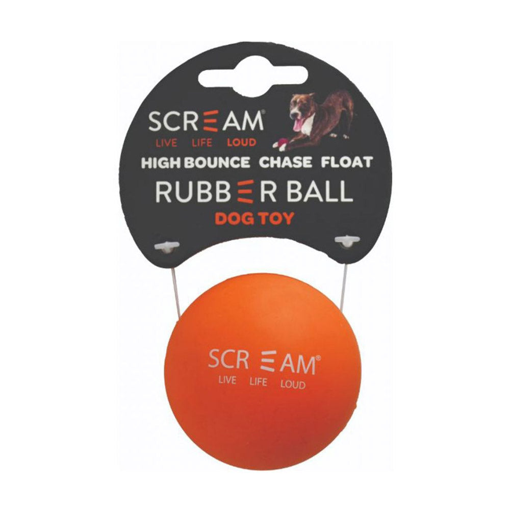 Scream Rubber Ball Dog Toy