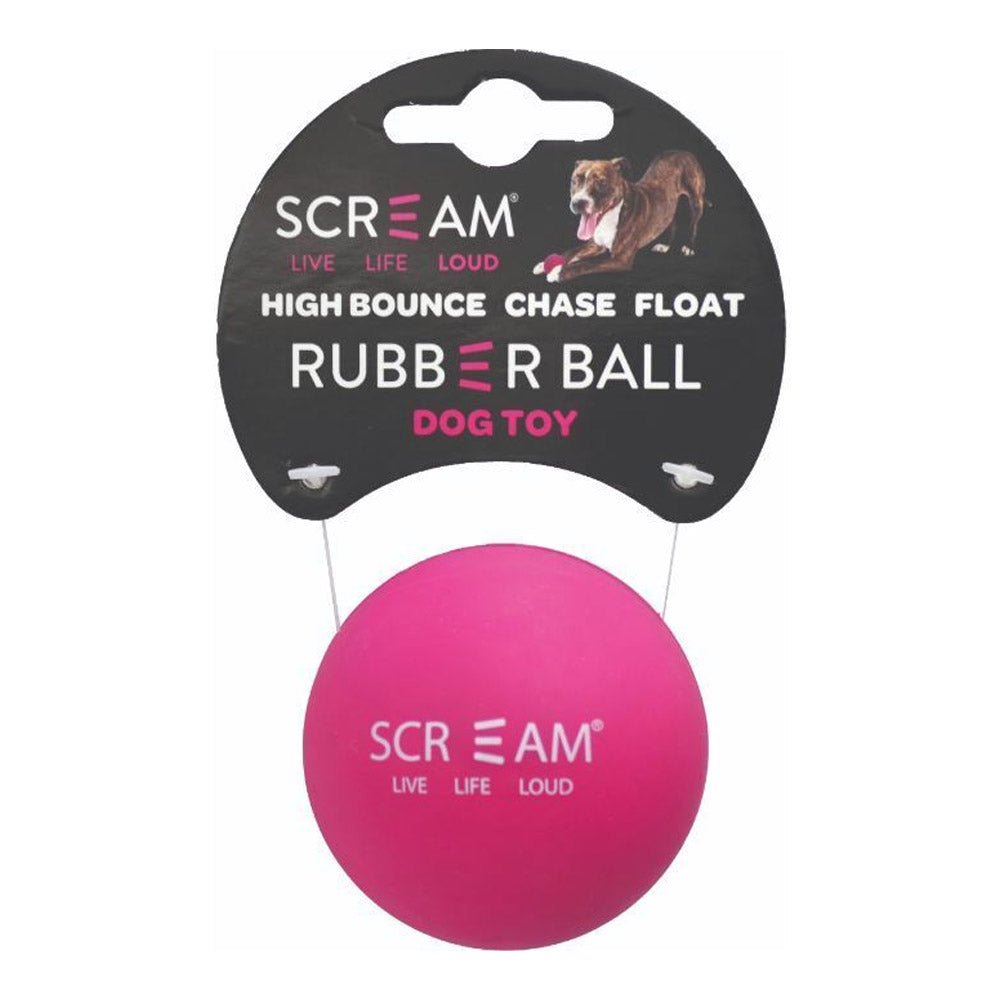 Scream Rubber Ball Dog Toy