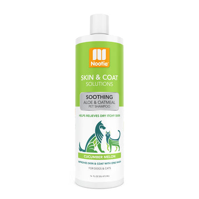 Nootie Skin & Coat Solutions Soothing Cucumber Melon Shampoo for Dogs & Cats