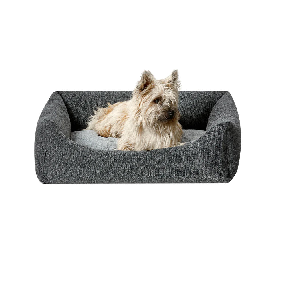 Snooza Low Front Lounger For Dogs Grey