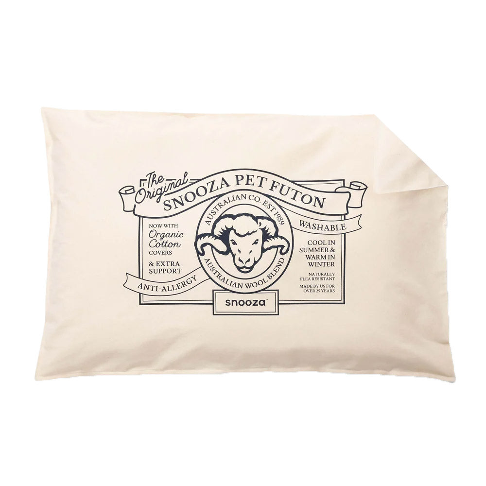 Snooza Organic Cotton Pet Futon Cover Blue