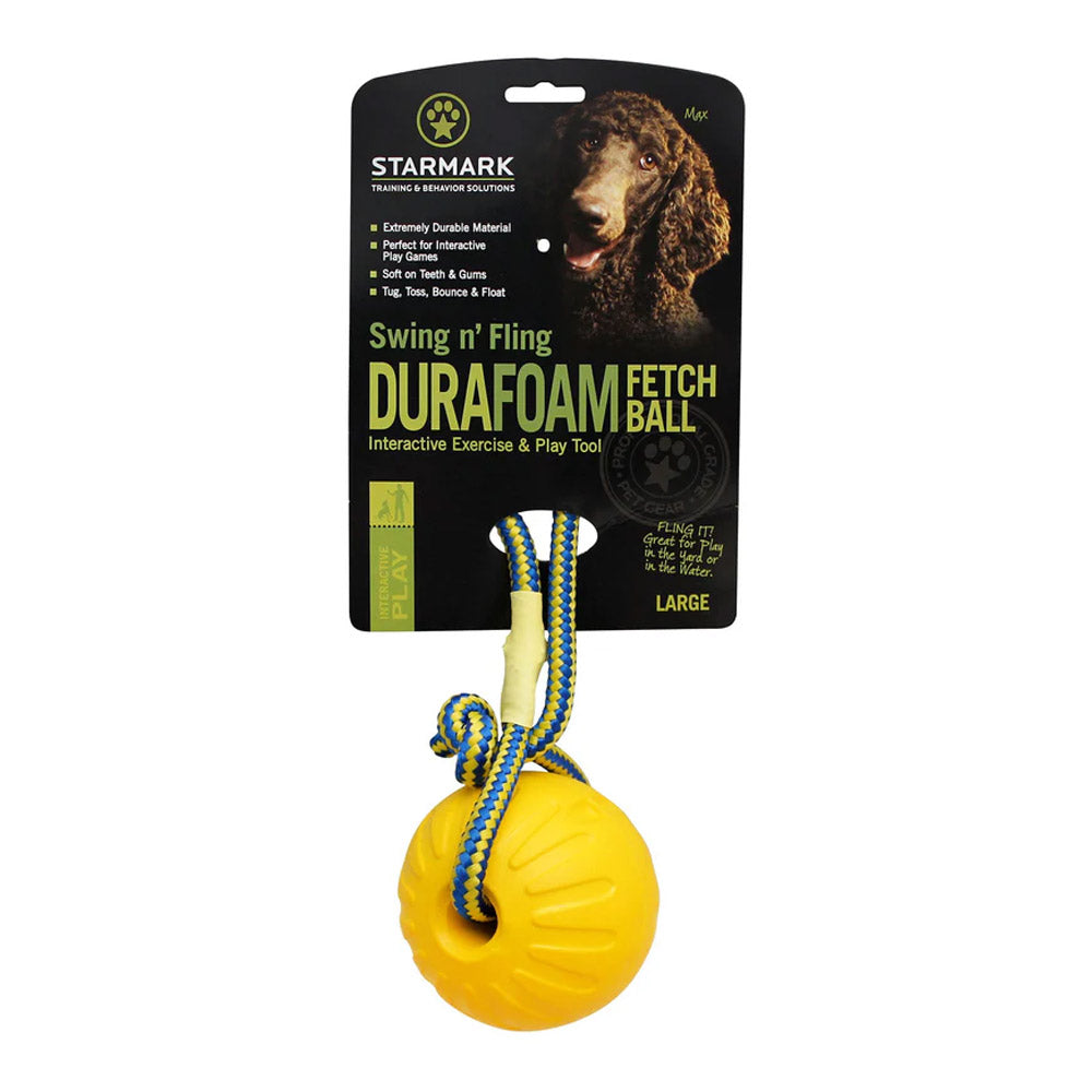 Starmark Swing 'N Fling Durafoam Ball Dog Toy