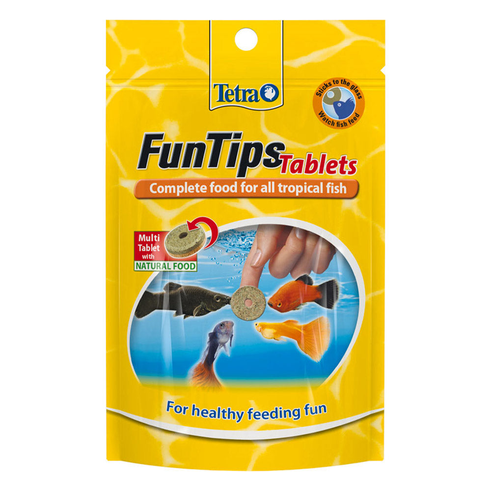 Tetra Fun Tips Tropical Treat And Food For Fish 75 Tablets