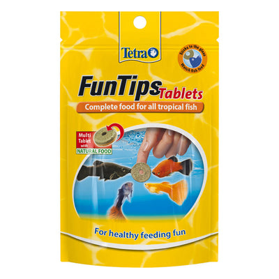 Tetra Fun Tips Tropical Treat And Food For Fish 75 Tablets