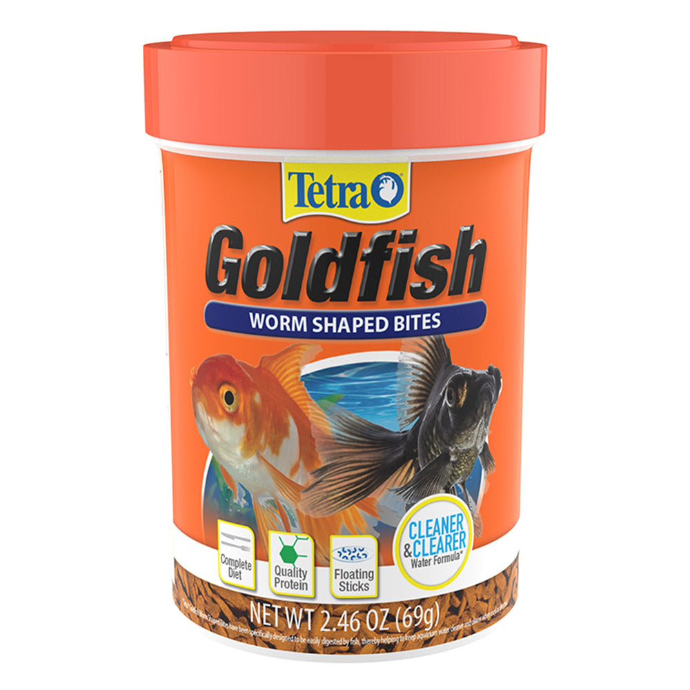 Tetra Goldfish Worm Shaped Bites Fish Food
