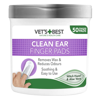 Vet's Best Nature's Health Care Ear Relief Finger Wipes for Dogs