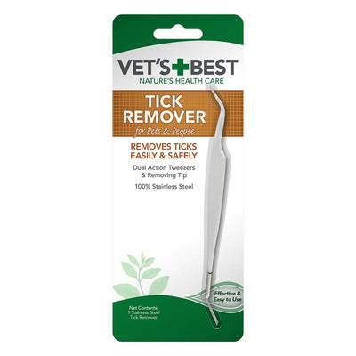 Vet's Best Nature's Health Care Stainless Steel Tick Remover for Pets