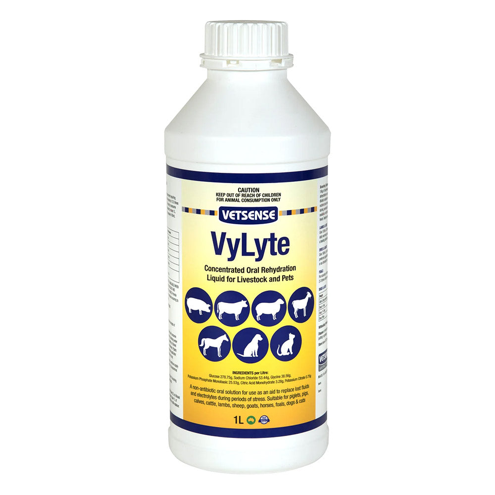 Vetsense VyLyte Concentrated Oral Rehydration Liquid for Livestock and Pets