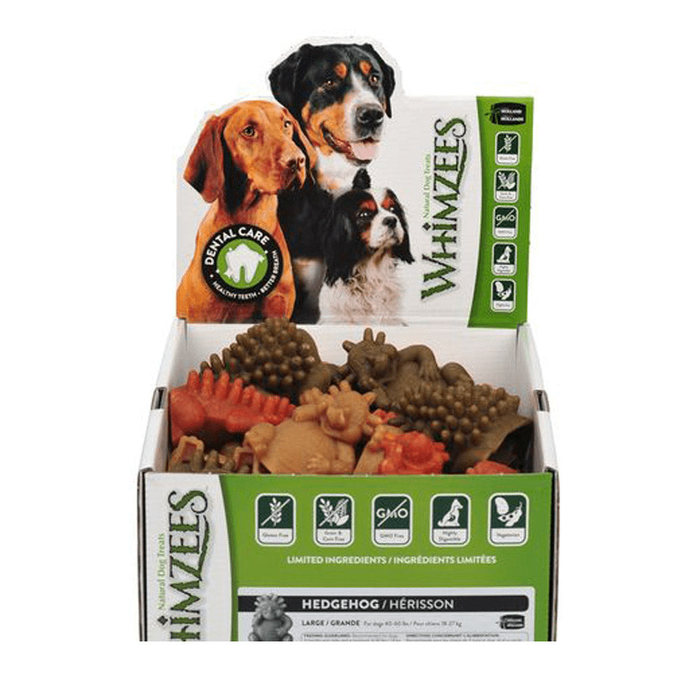 WHIMZEES Hedgehog Dental Bulk Box Dog Treats Large