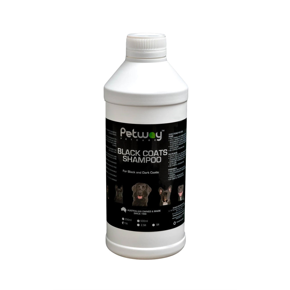Petway Petcare Black Coats Shampoo For Black And Dark Coats For Dogs
