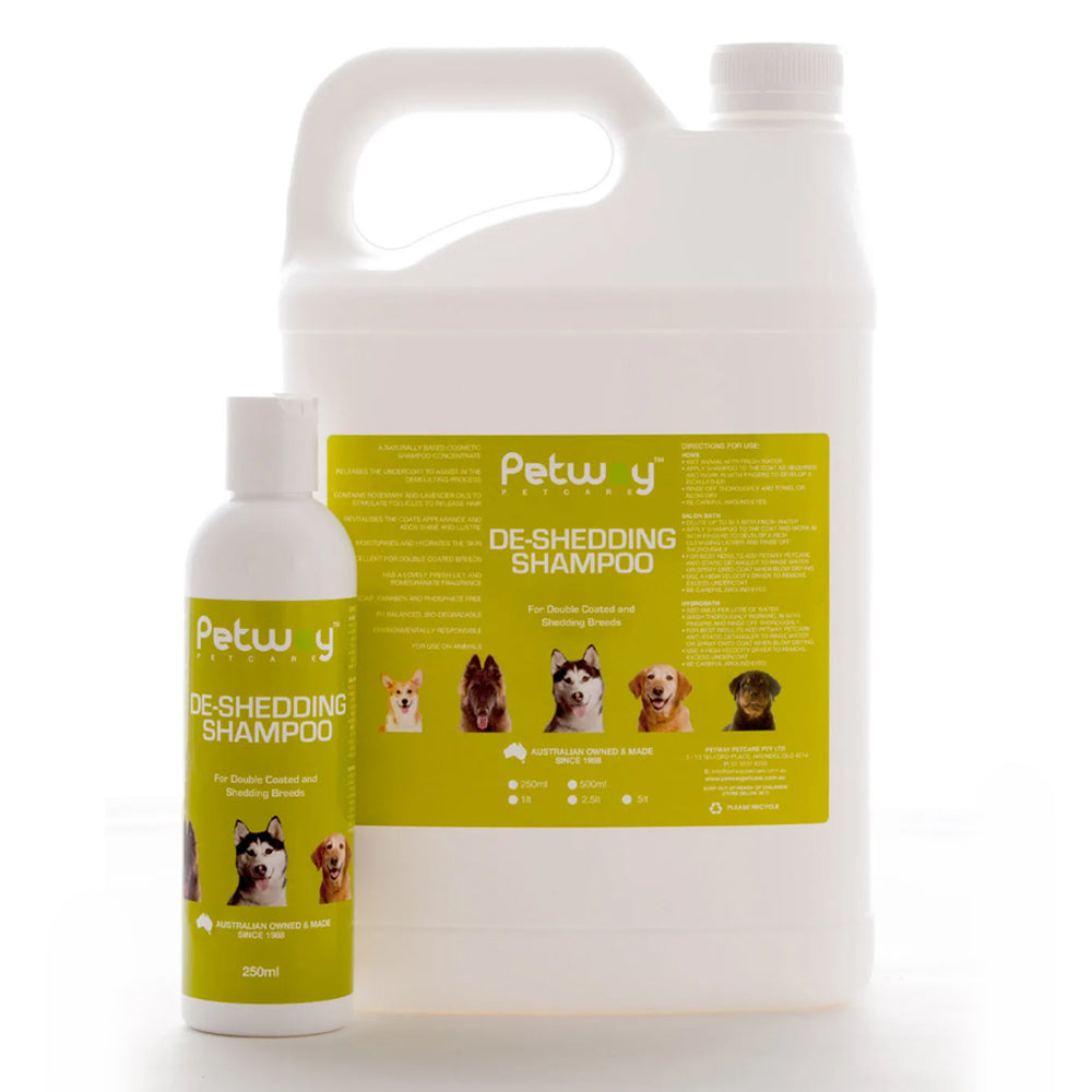 Petway Petcare De Shedding Shampoo For Double Coated And Shedding Breeds For Dogs