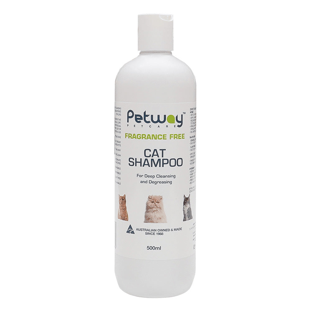 Petway Petcare Fragrance Free Cat Shampoo For Deep Cleansing And Degreasing For Cats
