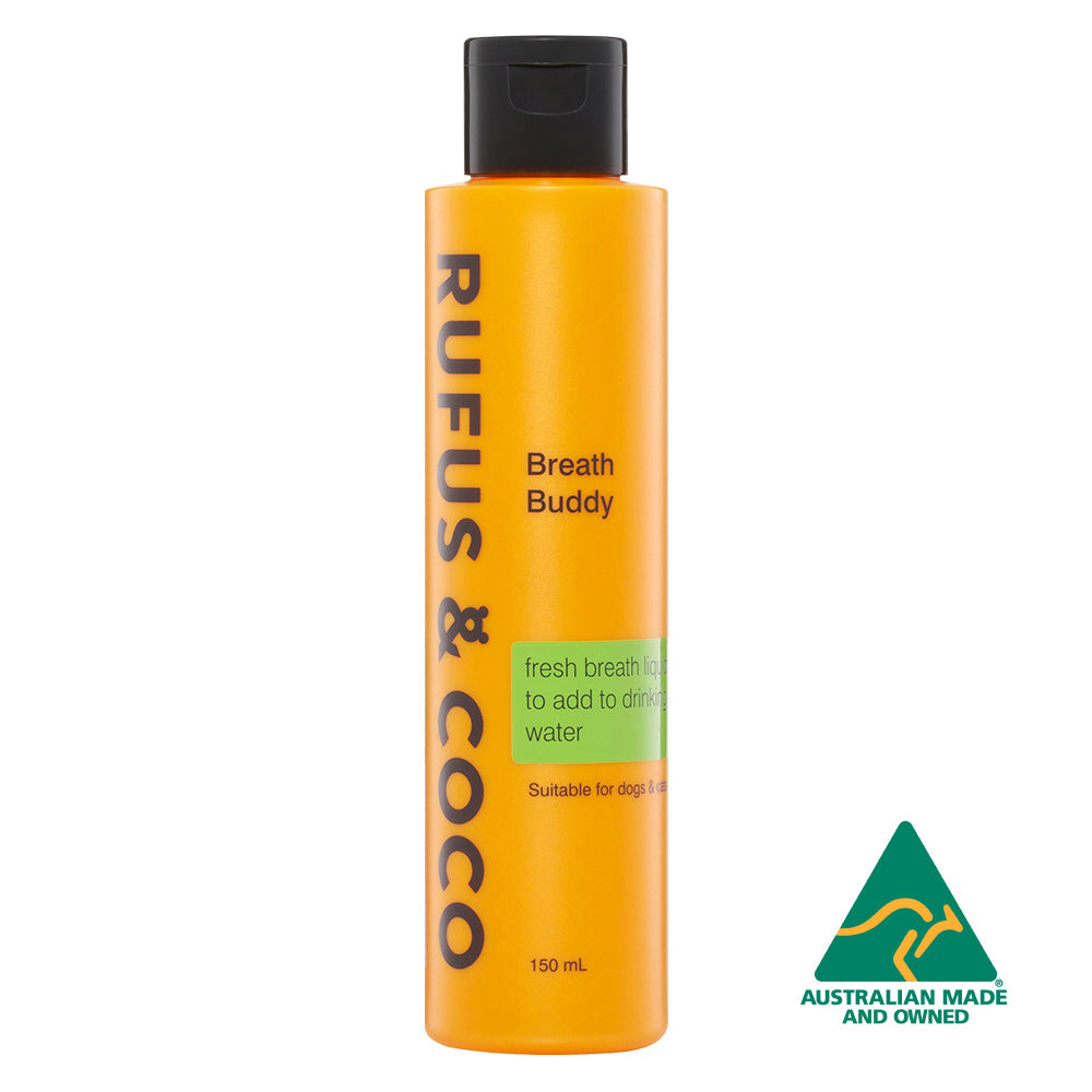 Rufus & Coco Breath Buddy Fresh Breath Liquid for Dogs and Cats