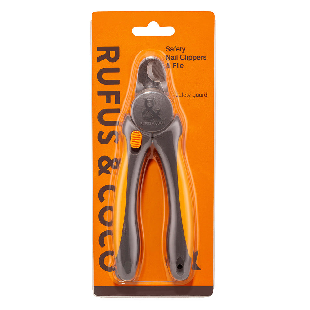 Rufus & Coco Safety Nail Clippers & File with Safety Guard for Dogs