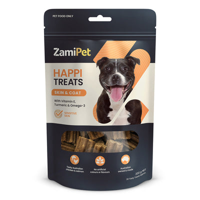 Zamipet Happitreats Skin & Coat Dog Chews 
