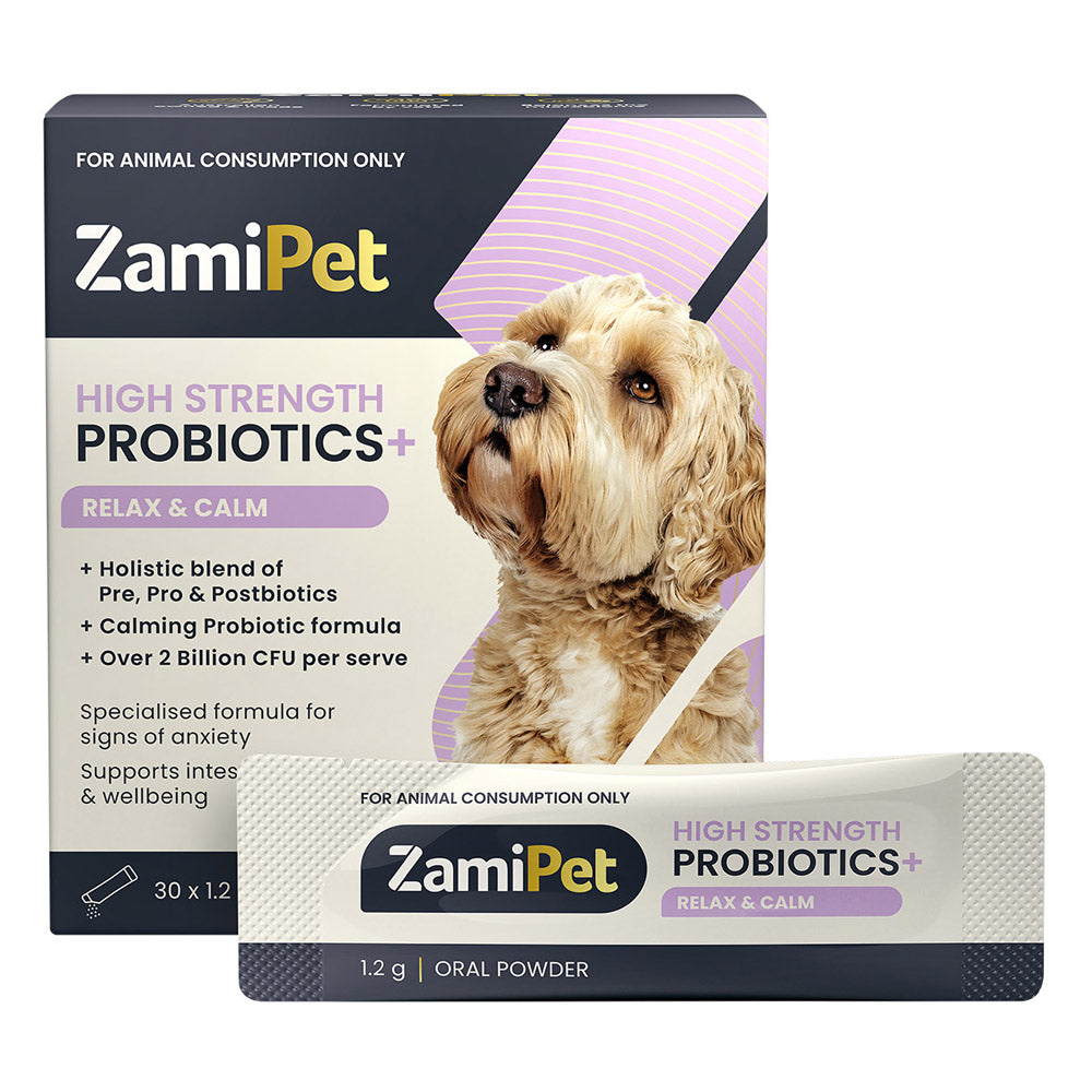 ZamiPet High Strength Probiotics + Relax & Calm Oral Powder for Dog