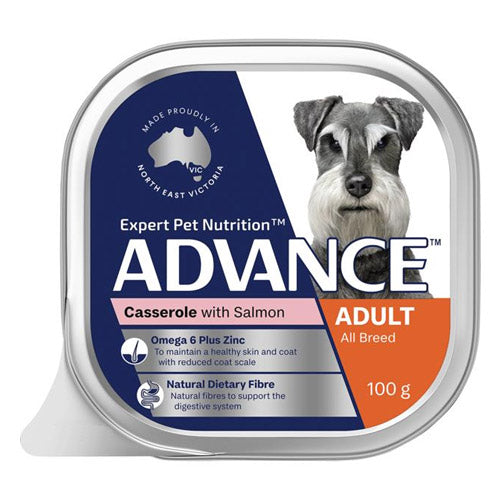 Advance Adult All Breed Casserole with Salmon Wet Dog Food 100gm