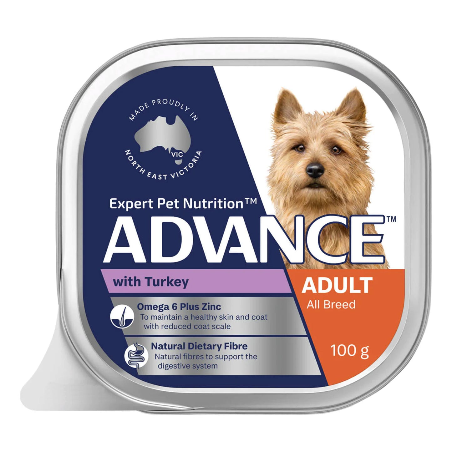Advance Adult All Breed with Turkey Wet Dog Food 100gm
