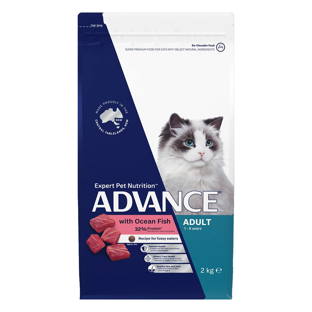 Advance Adult with Ocean Fish Recipe for Fussy Eaters Dry Cat Food