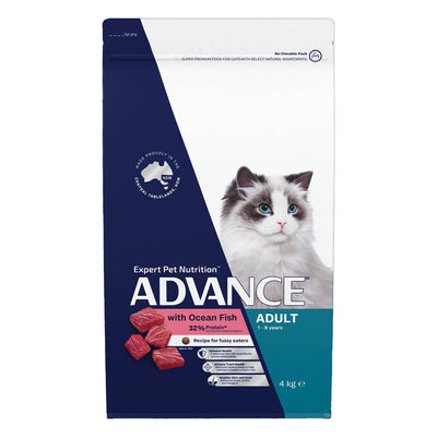 Advance Adult with Ocean Fish Recipe for Fussy Eaters Dry Cat Food
