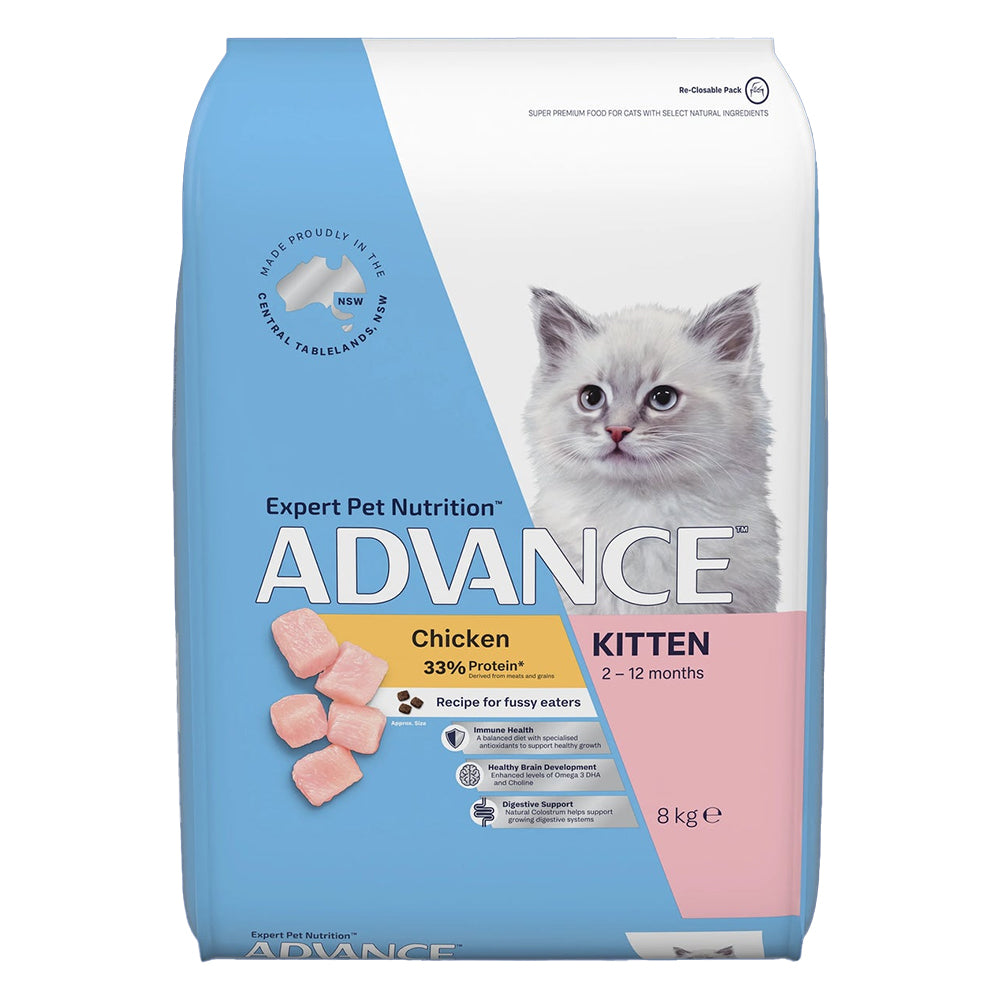 Advance Kitten Chicken Recipe for Fussy Eaters Dry Cat Food