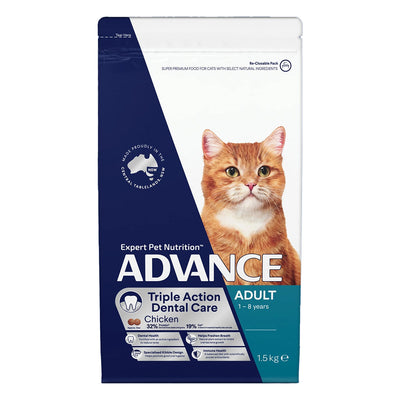 Advance Triple Action Dental Care Adult Chicken Dry Cat Food