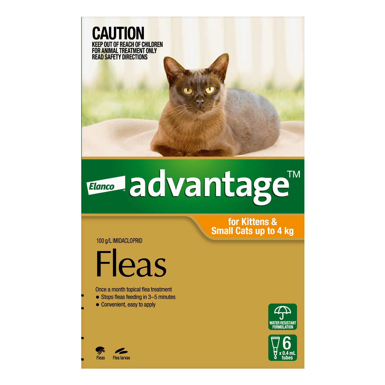 Advantage For Kittens & Small Cats Up To 4Kg (Orange)