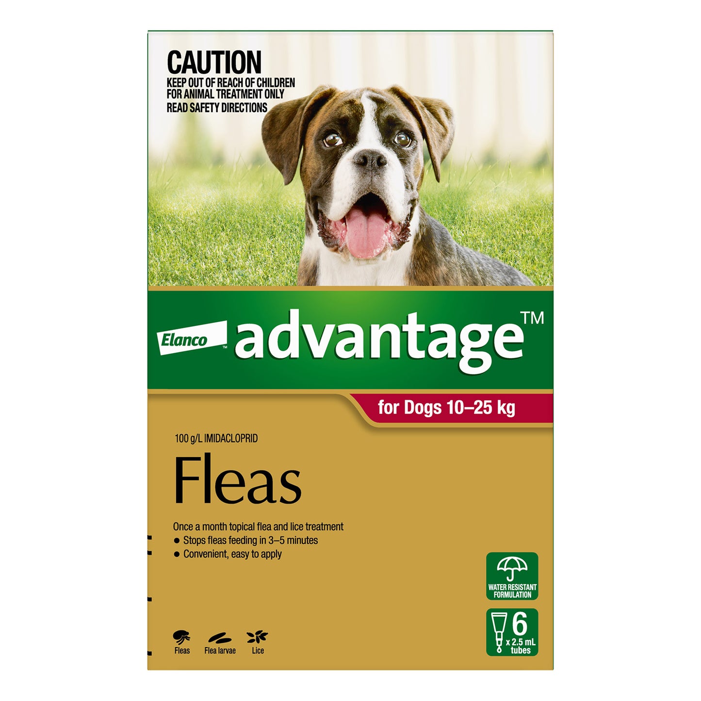 Advantage For Large Dogs 10 To 25Kg (Red)