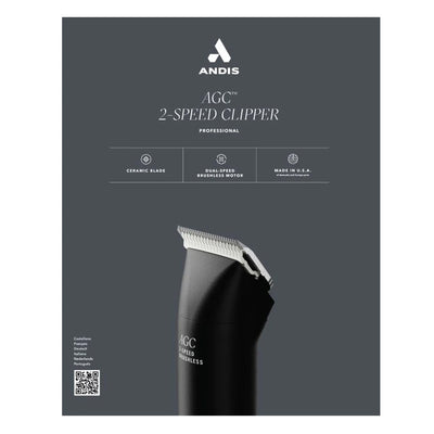 Andis AGC 2 Speed Grooming Clipper for Dogs Black