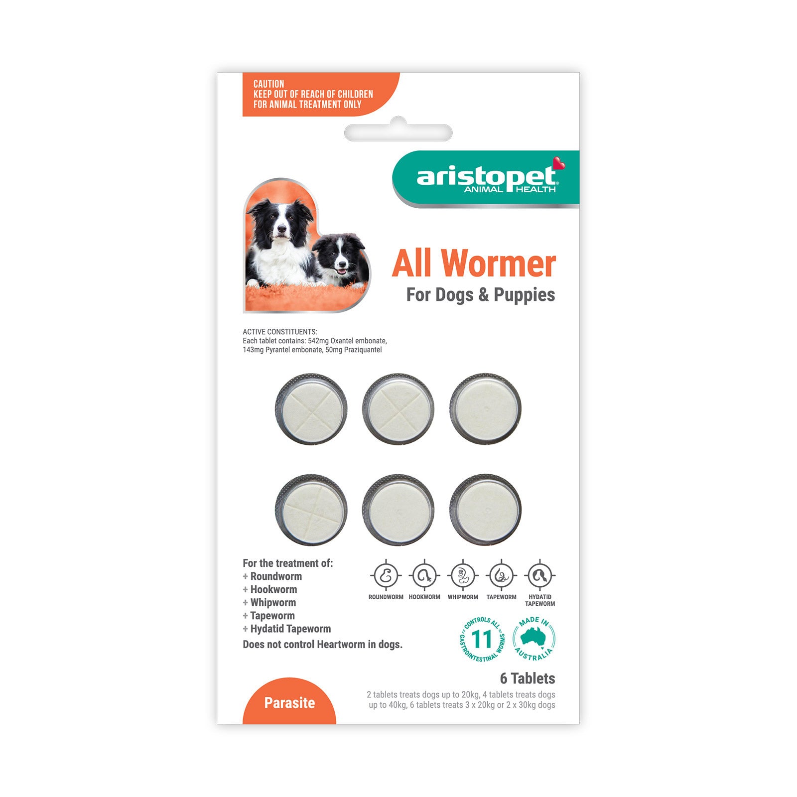 Aristopet Allwormers For Dogs/Puppies