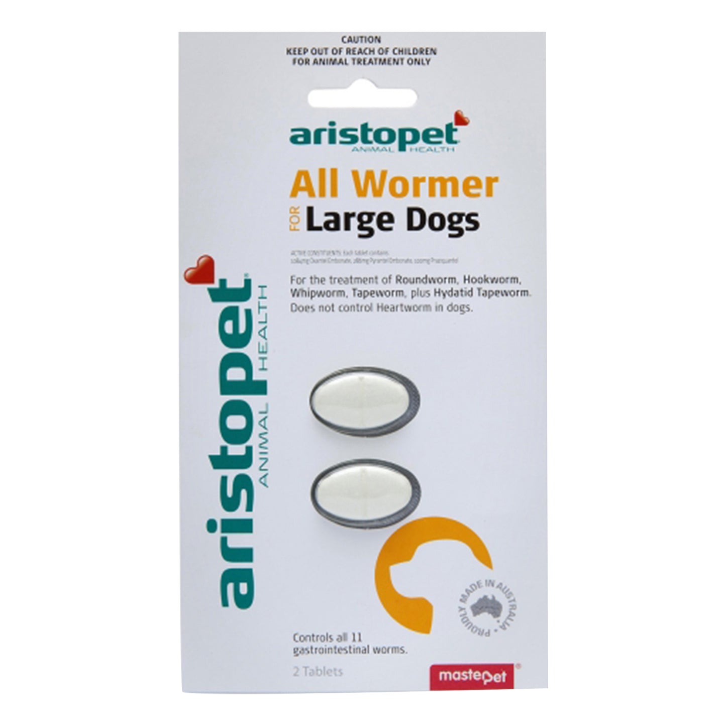 Aristopet Allwormers For Large Dogs 20 Kgs