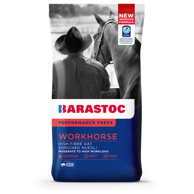 Barastoc Workhorse High Fibre Oat Enriched Muesli Performance Feeds for Horse