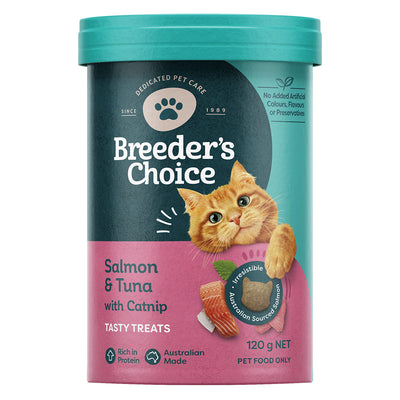Breeder'S Choice Salmon & Tuna With Catnip Cat Treats 
