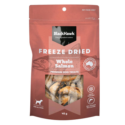 Black Hawk Freeze Dried Whole Salmon Dog Treats