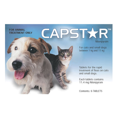 Capstar Flea Control Tablets for Cats and Small Dogs 0.5kg to 11kg