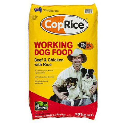 CopRice Adult Working Beef, Veg & Brown Rice Dog Food