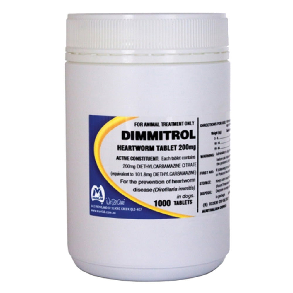 Dimmitrol Tablets For Dogs 200Mg