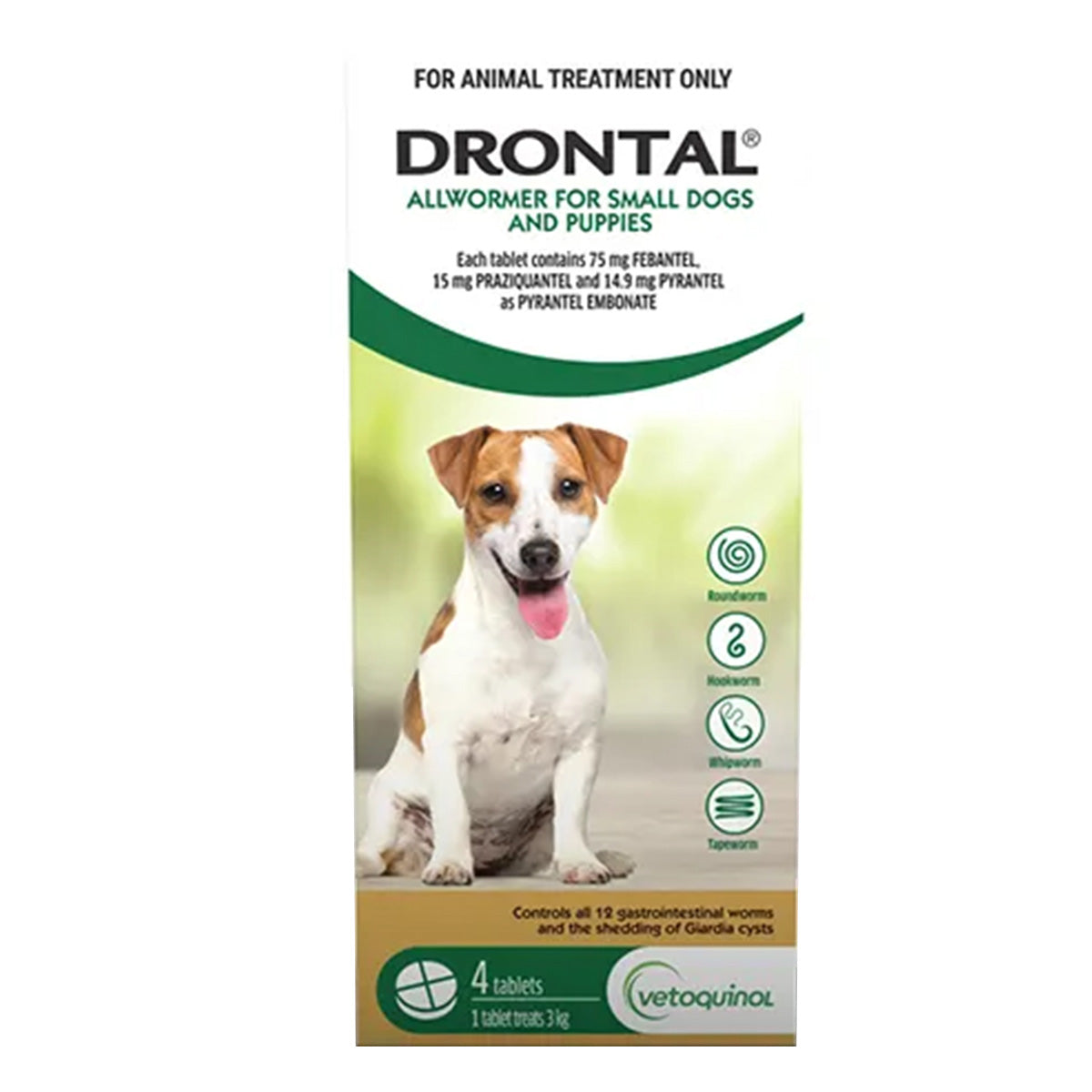 Drontal Wormers Tabs For Dogs 3Kg (Green)