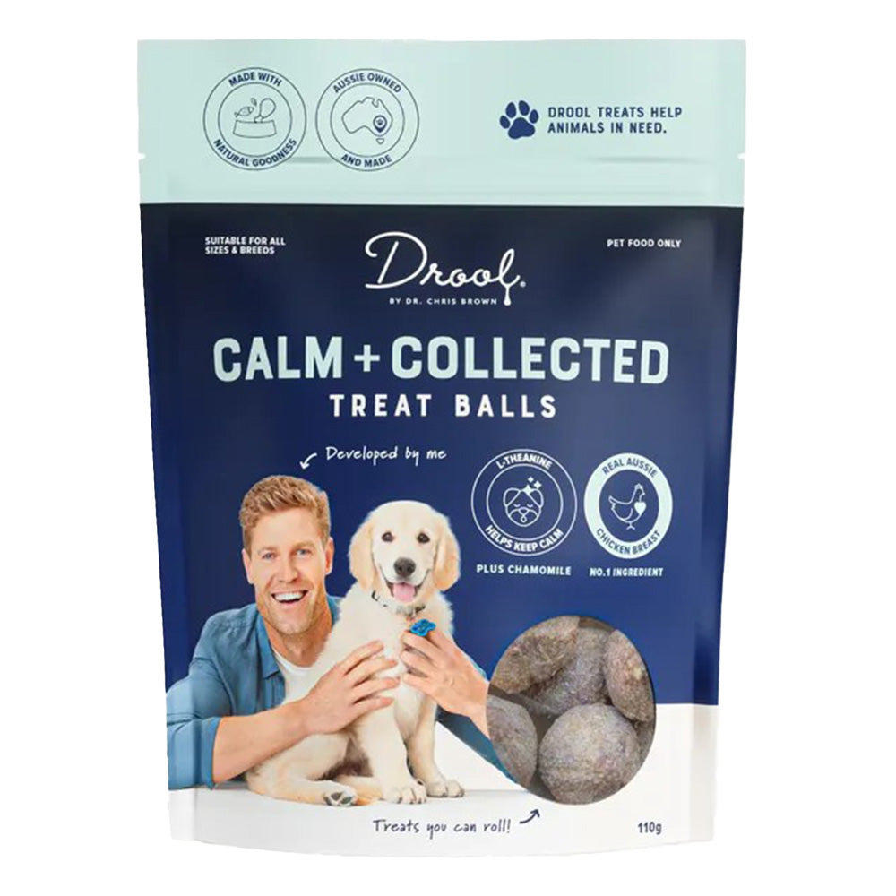 Drool by Dr. Chris Brown Calm + Collected Treat Balls for Dogs