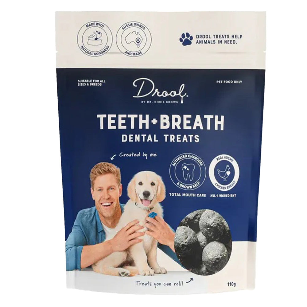 Drool by Dr. Chris Brown Teeth + Breath Dental Treats for Dogs