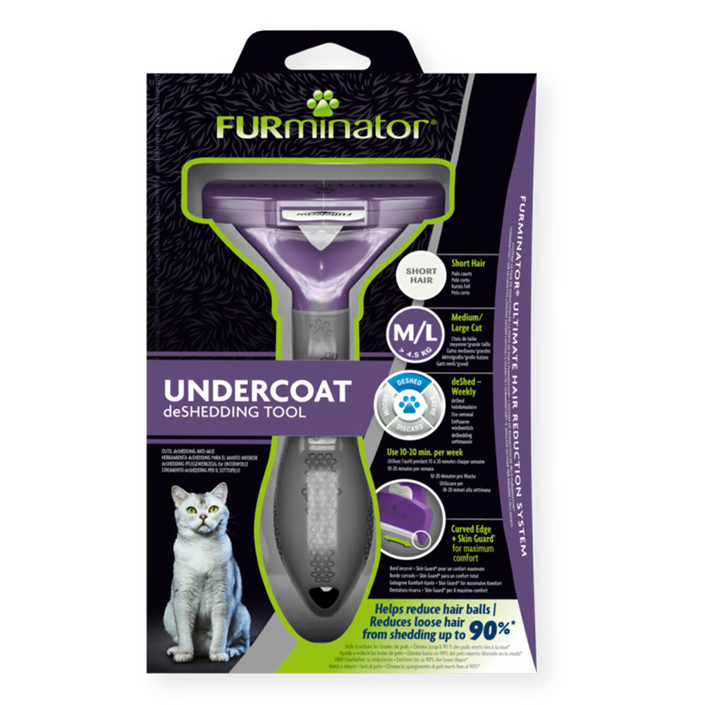 Furminator Undercoat Deshedding Tool For Short Hair Cats