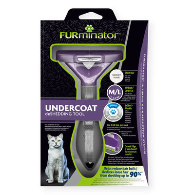 Furminator Undercoat Deshedding Tool For Short Hair Cats