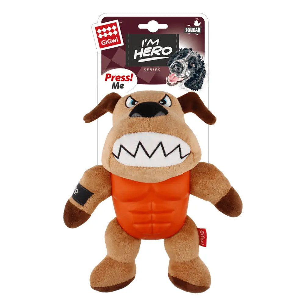 Gigwi Im Hero Plush Squeaker Toy For Dogs