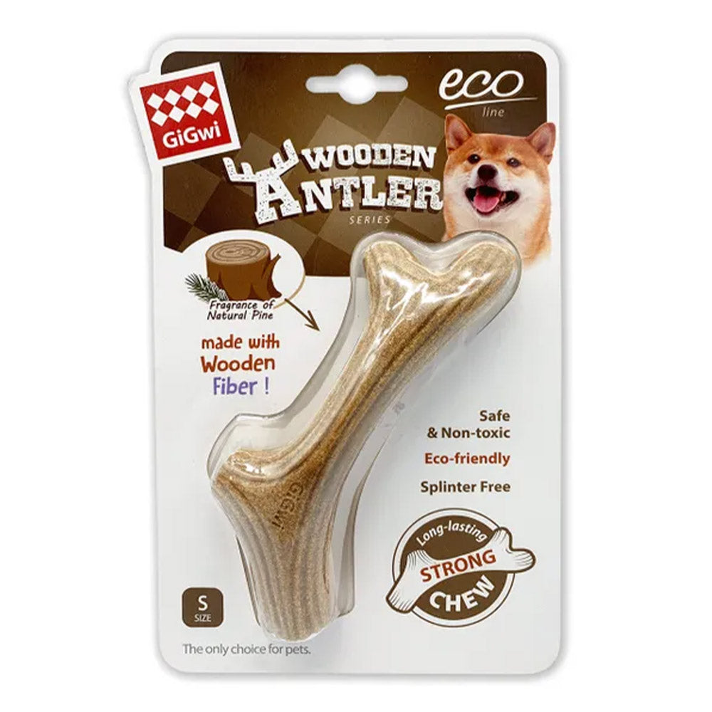 GiGwi Long Lasting Chew Wooden Antler for Dogs