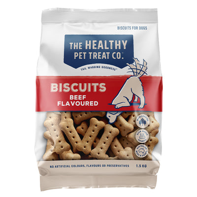Healthy Pet Treat Co Beef Flavoured Biscuits For Dogs 