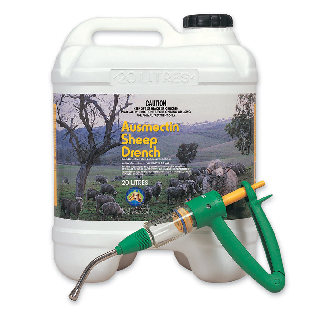 IAH Ausmectin Sheep Drench Broad Spectrum Oral Antiparasitic Solution