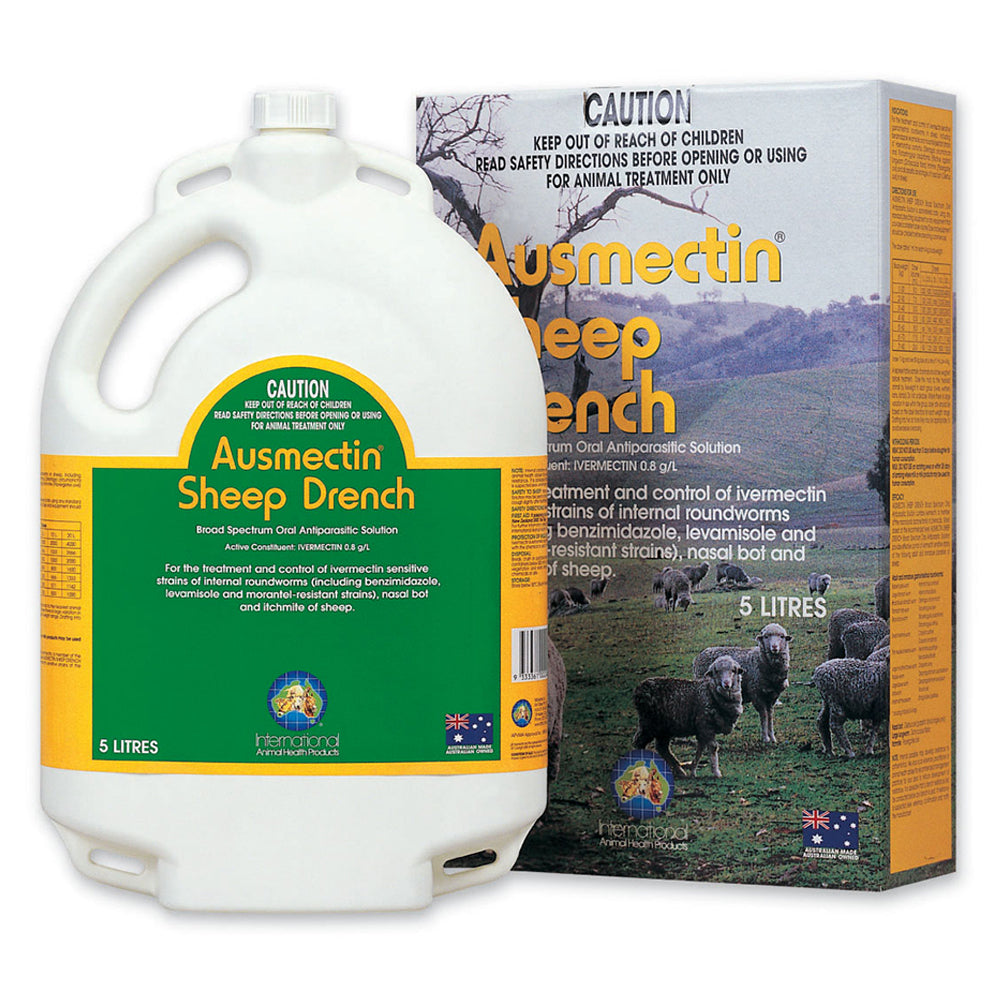 IAH Ausmectin Sheep Drench Broad Spectrum Oral Antiparasitic Solution