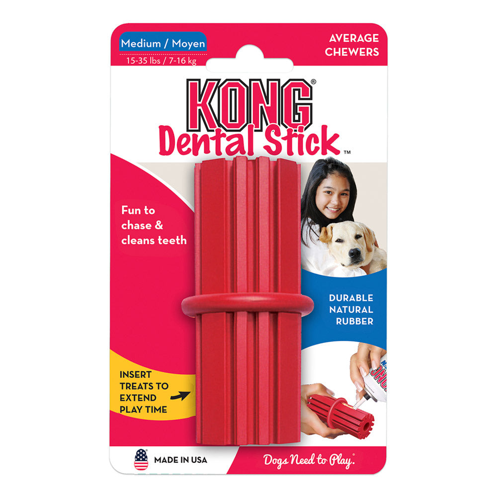 KONG Dental Stick Rubber Toy for Dogs