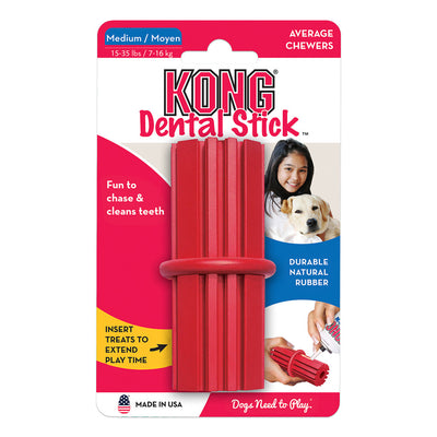 KONG Dental Stick Rubber Toy for Dogs